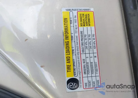 2010 Chevrolet Traverse Lt from USA, damaged, VIN 1GNLRGED7AS109091